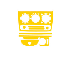 Накладки на панель (жовтий колір) для Opel Corsa B 1993-2004 рр