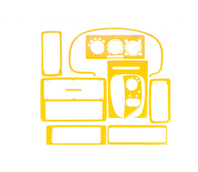 Накладки на панель 1994-1999 (жовтий колір) для Volkswagen Polo рр