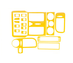 Накладки на панель 1999-2001 (жовтий колір) для Volkswagen Polo рр