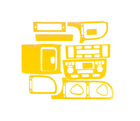 Накладки на панель (жовтий колір) для Peugeot 406 1995-2004 рр