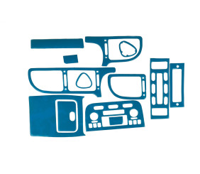 Накладки на панель (синій колір) для Peugeot 406 1995-2004 рр