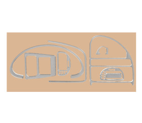 Накладки на панель (алюміній) для Citroen Saxo 1996-2023 рр