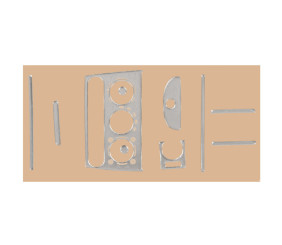 Накладки на панель (алюміній) для Opel Corsa B 1993-2004 рр