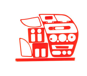 Накладки на панель 1997-2001 (червоний колір) для Peugeot 306 рр