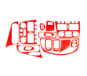 Накладки на панель (червоний колір) для Fiat Palio 1996-2011 рр