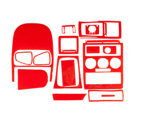 Накладки на панель (червоний колір) для Opel Astra G classic 1998-2012 рр