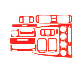 Накладки на панель 1998-2000 (червоний колір) для Toyota Corolla рр