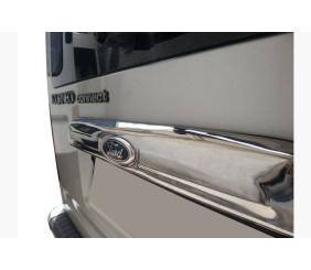 Накладка над номером (нерж.) для Ford Transit 2000-2014 рр