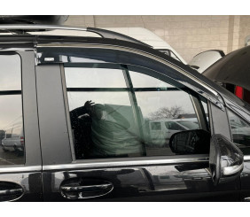 Вітровики з хромованим молдингом (2 шт, Niken) для Mercedes Vito W639 2004-2014 рр