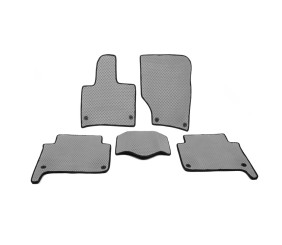 Килимки EVA (сірі) 2 ряди (5 килимків) для Ауди Q7 2005-2015 рр