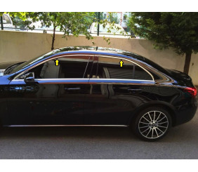 Верхня окантовка вікон (4 шт, нерж) для Mercedes A-сlass W177 2018- рр