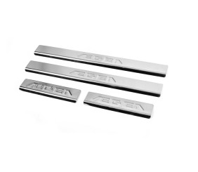 Накладки на пороги Carmos V2 Aegea (4 шт, нерж) для Fiat Tipo 2016- рр