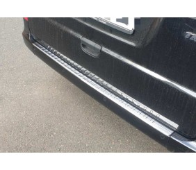 Накладка на задній бампер із загином (Carmos V2, нерж) для Mercedes Viano 2004-2014 рр