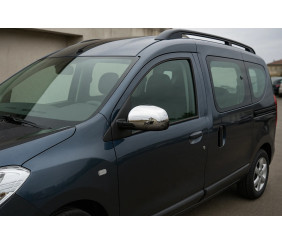 Накладки на дзеркала (2 шт, ABS) для Dacia Dokker 2013-2022 рр