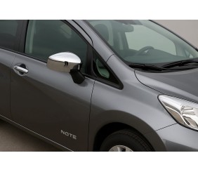 Накладки на дзеркала (2 шт, ABS) для Nissan Note 2012-2020 рр