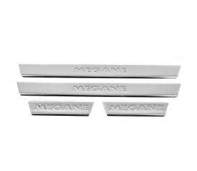 Накладки на пороги Carmos V2 (4 шт, нерж) для Renault Megane IV 2016-2025 рр