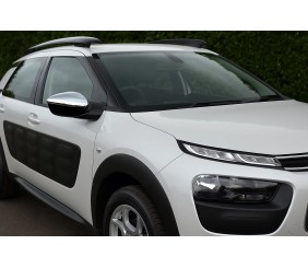 Накладки на дзеркала (2 шт, нерж) Carmos - Турецька сталь для Citroen Cactus 2014-2020 рр