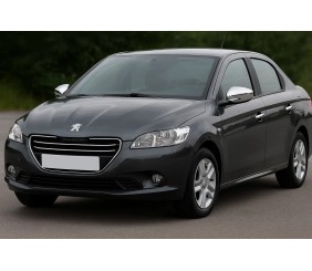 Накладка на дзеркала (2 шт, нерж.) для Peugeot 301 2012- рр