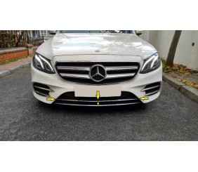 Хром смужка на передній бампер 2016-2020 (нерж) для Mercedes E-сlass W213 рр