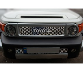 Хром накадки на решітку (нержавійка) для Toyota FJ Cruiser 2006-2022 рр