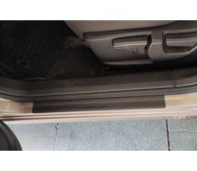 Накладки на пороги DDU (4 шт, пластик) для Nissan Qashqai 2007-2010 рр