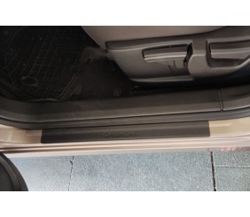 Накладки на пороги DDU (4 шт, пластик) для Nissan Qashqai 2010-2014 рр