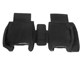Задні гумові килимки в салон (2 шт, ОЕМ) для Honda Civic HB 2006-2012 рр