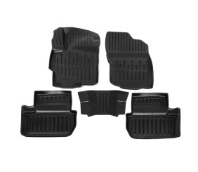 Килимки Stingray 3D (5 шт, поліуретан) для Mitsubishi Lancer X 2008- рр