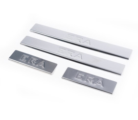 Накладки на пороги Carmos V1 (4 шт, нерж.) для Hyundai Accent 2006-2010 рр