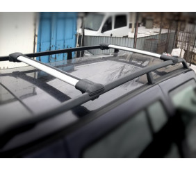 Перемички на звичайні рейлінги без ключа Can V1 (2 шт) до 105 см, Сірі для Mitsubishi Space Runner 1997-2002 рр