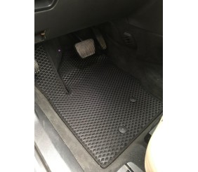 Поліуретанові килимки (EVA, чорні) 5 місний, 2 ряди для Volvo XC90 2002-2014 рр