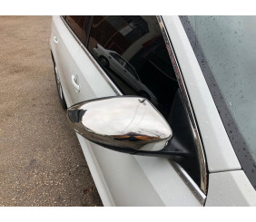 Накладки на дзеркала USA (2 шт, нерж) Carmos - турецька сталь для Volkswagen Passat B8 2015-2023 рр