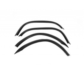 Накладки на арки (2003-2007, 4 шт, чорні, нерж) для Citroen Jumpy рр