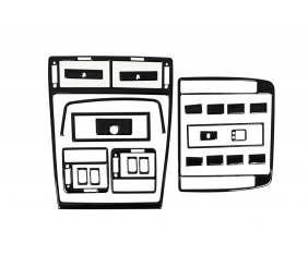 Декоративна накладка на панель Чорний колір для Seat Alhambra 1996-2010 рр