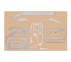 Накладки на панель (Meric, повний комплект) 2006-2014, Алюміній для Mercedes Vito W639 рр