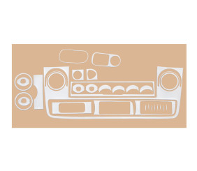 Накладки на панель Алюміній для Nissan Interstar 2002-2010 рр