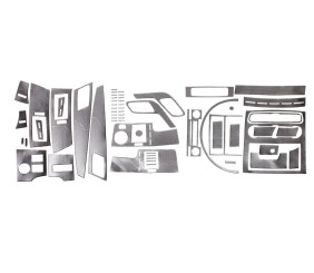 Накладки на панель (Meric, 50 деталей) Карбон для Mercedes Sprinter W906 2006-2018 рр