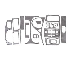 Накладка на торпеду (великий комплект) Карбон для Opel Vivaro 2001-2015 рр