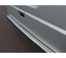 Накладка на задній бампер з загином (Omsa, нерж.) Глянець для Mercedes Vito W639 2004-2014 рр