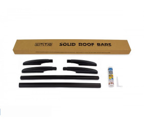 Рейлінги OmsaLine Solid (2 шт, чорні) для Renault Captur 2013-2019 рр