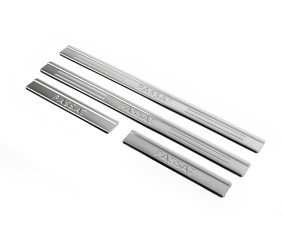 Накладки на дверні пороги OmsaLine тип 2 (4 шт, нерж) для Volkswagen Passat B8 2015-2023 рр