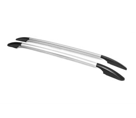 Рейлінги OmsaLine Solid (2 шт, сірі) для Fiat 500/500L 2013-2022 рр