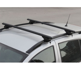 Перемички на звичайні рейлінги під ключ Bold Bar V1 (2 шт) Чорні для Seat Tarraco 2018- рр