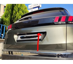 Планка над номером (нижня, нерж) для Hyundai Tucson TL 2016-2021 рр