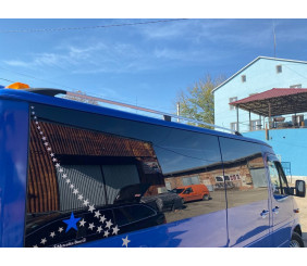 Рейлінги DD (2 шт., алюм) 265 см, Хром для УАЗ 3151 1985-2003 рр