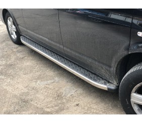 Бокові пороги BlackLine (2 шт., алюміній) Довга база для Volkswagen T6 2015-2024 рр