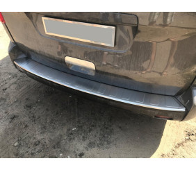 Накладка на задній бампер з загином OmsaLine (нерж) Довга база для Peugeot Traveller 2017- рр