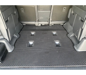 Килимок багажника 2 шт (EVA, 7 місць, чорний) для Lexus LX570/450d 2008-2022 рр