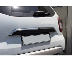 Накладка над номером (нерж) для Renault Duster 2018-2024 рр