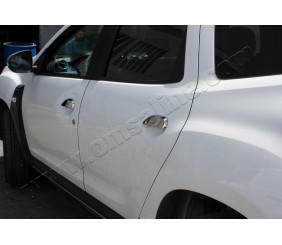 Накладки на ручки (4 шт., нерж.) Carmos - Турецька сталь для Renault Duster 2018-2024 рр